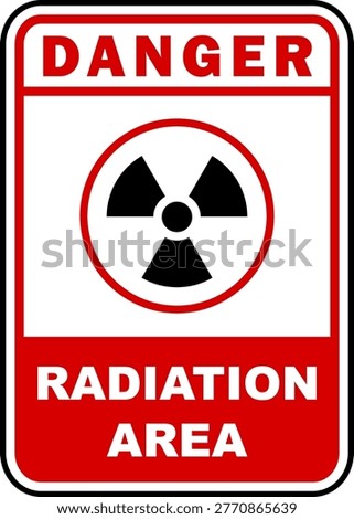 radioactive danger sign radiation area symbol icon poster banner printable plaque template design 
