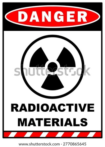 radioactive danger sign radiation symbol icon materials poster banner printable plaque template design
