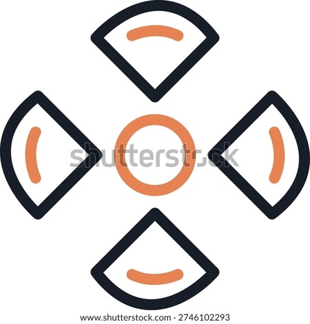 Radioactive Decay Line Due Icon Design