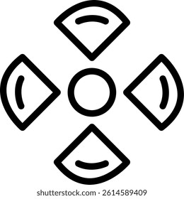 Radioactive Decay Line Vector Icon Design