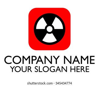 radioactive evil zombie logo icon vector character illustration