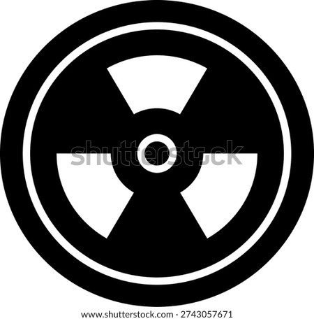 Radioactive Glyph Icon Vector Design
