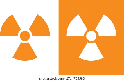Radioactive Hazard Symbol Icons vector