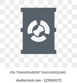 Radioactive icon. Radioactive design concept from Ecology collection. Simple element vector illustration on transparent background.