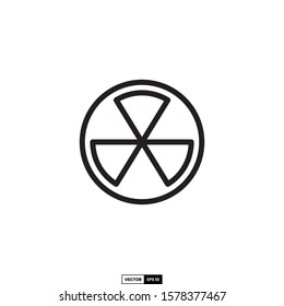 Radioactive icon, design inspiration vector template for interface and any purpose