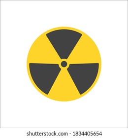 Radioactive Icon Image Vector Design