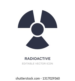 radioactive icon on white background. Simple element illustration from Signs concept. radioactive icon symbol design.