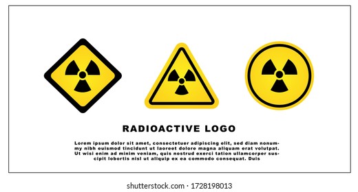 Radioactive Icon Set Vector, EPS10