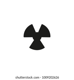 radioactive icon. sign design