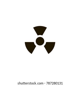 radioactive icon. sign design