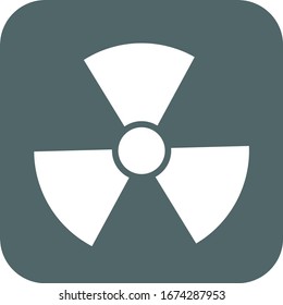 Radioactive icon. Radioactive symbol. Vector illustration