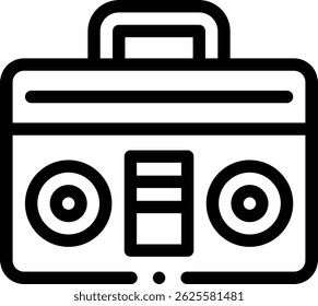 radioactive icon. Thin Linear Style Design Isolated On White Background