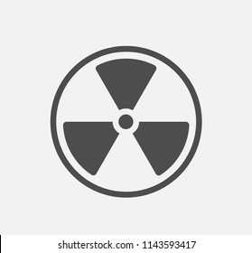 Radioactive icon . Vector