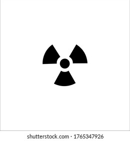 radioactive icon vector illustration logo template