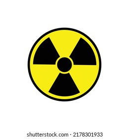 Radioactive Icon. Radioactive Warning Symbol.