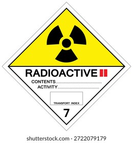 Radioactive II Symbol Sign, Vector Illustration, Isolate On White Background, Label .EPS10