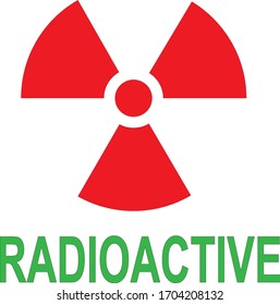 Ilustración radiactiva, vector eps 10