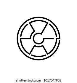Radioactive Lineart Logo