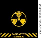 Radioactive Material, sign and board vector