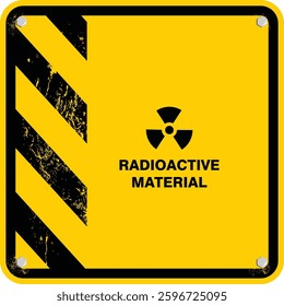 Radioactive Material, sign and board vector