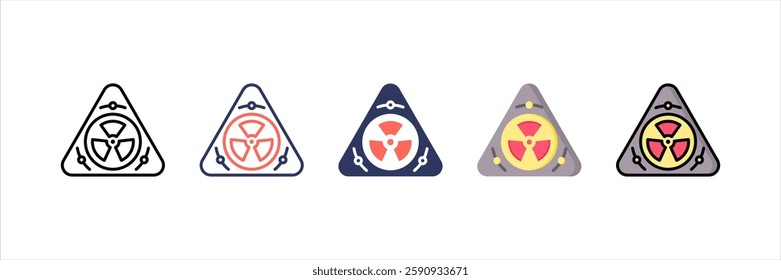 Radioactive Multi Style Icon Set
