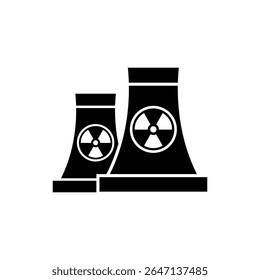 radioactive, nuclear symbol icon vector