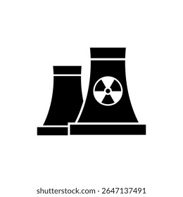 radioativo, símbolo nuclear ícone vetor