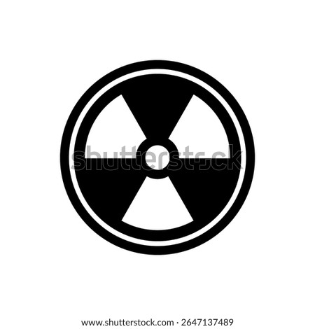 radioactive, nuclear symbol icon vector