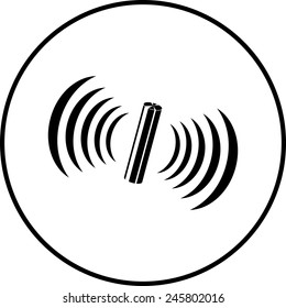 radioactive rod symbol
