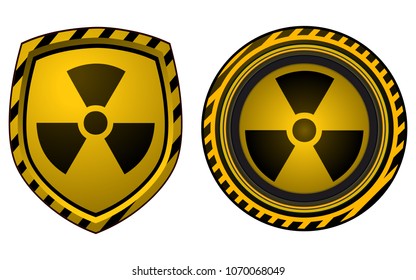 Radioactive Shield Signs.