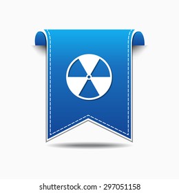 Radioactive Sign Golden Vector Icon Design