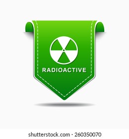 Radioactive Sign Green Vector Icon Design