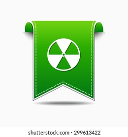 Radioactive Sign Green Vector Icon Design