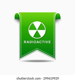 Radioactive Sign Green Vector Icon Design