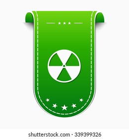 Radioactive Sign Green Vector Icon Design