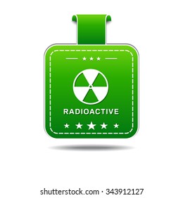 Radioactive Sign Green Vector Icon Design
