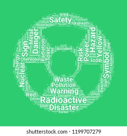 Radioactive sign icon
