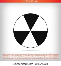 radioactive sign  icon