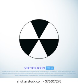radioactive sign icon