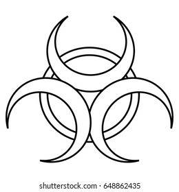 radioactive sign icon