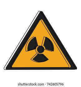 radioactive sign icon