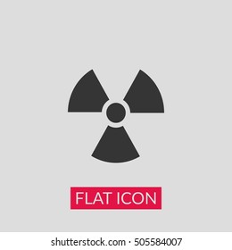 Radioactive sign icon vector