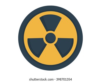 Radioactive Sign Illustration - Flat Icon