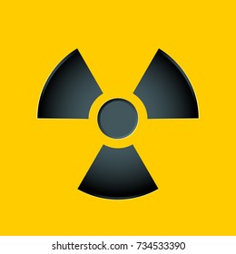 Radioactive sign. Isolated Vector Illustration
