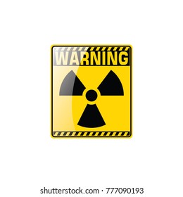 Radioactive sign on white background, Attracting attention,Compulsory, Control ,practice, Security first sign, Idea for graphic,web design,EPS10.
