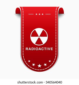 Radioactive Sign Red Vector Icon Design