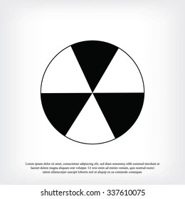 radioactive sign sprayed on metal barrel icon