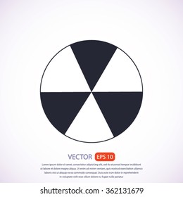 radioactive sign sprayed on metal barrel icon