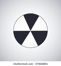 radioactive sign sprayed on metal barrel icon