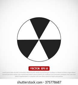 radioactive sign sprayed on metal barrel icon